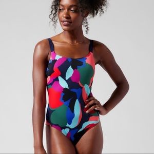 NWT Athlete Hermosa One Piece Multicolor Swimsuit, Size Medium